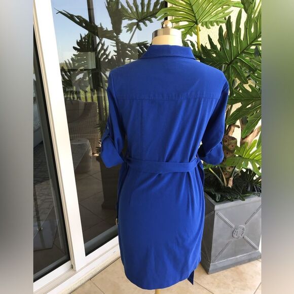 Michael Kors Blue Belted Dress - Picture 2 of 8